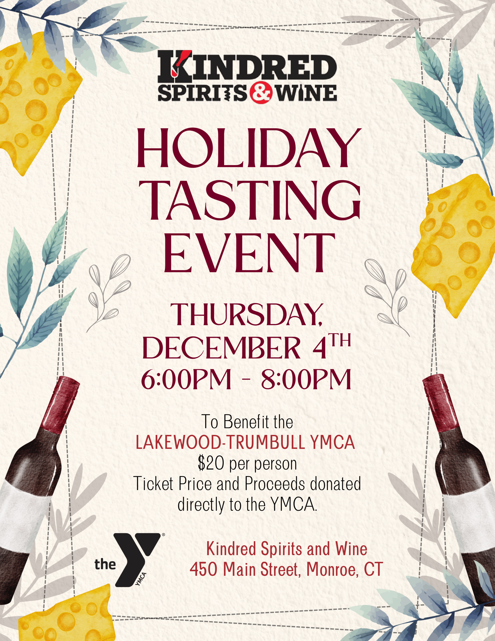 Holiday Tasting Event – Kindred Spirits & Wine
