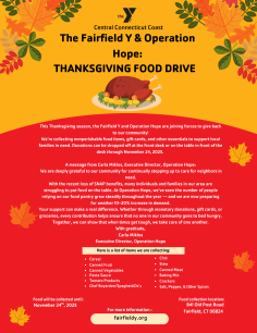 Thanksgiving Food Drive Flyer