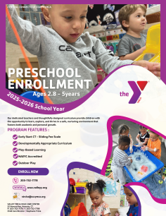 Colorful PlayfuValley l Preschool Enrollment Flyer